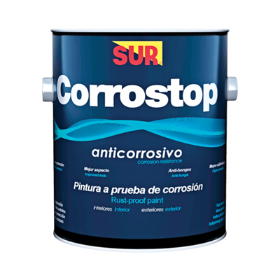 : Pintura Anticorrosiva Corrostop Negro Cuarto Sur: Pinturas