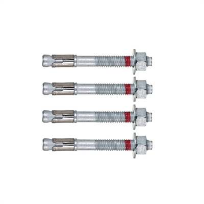 El Lagar: Ferreteria y materiales para construccion: Tornillo Anclaje Con Camisa 3/8 X 4" 2 Unidades: Cerrajería
