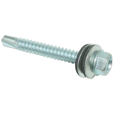 El Lagar: Ferreteria y materiales para construccion: Tornillo Techo Galvanizado Punta Broca 1/4 X 1": Cerrajería