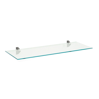 : Repisa Vidrio Soporte Cromado 0.8 X 20 X 40 cm Vetro: Organización y limpieza