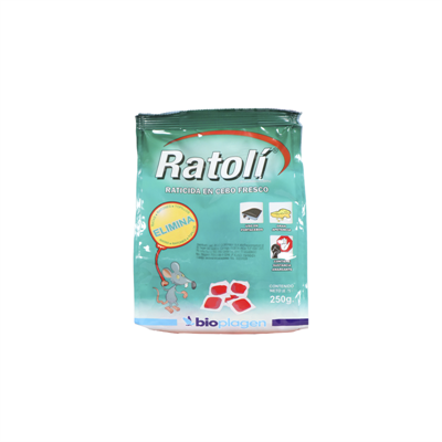 El Lagar: Ferreteria y materiales para construccion: Plaguicida Raticida Cebo 250 g Ratoli: Jardinería