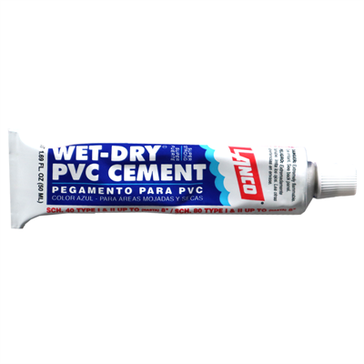 : Pegamento Pvc Resistente Al Agua Wet Dry 50 ml Lanco: Adhesivos y aditivos