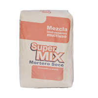 Mortero Seco Cemento Arena 40 Kg Supermix