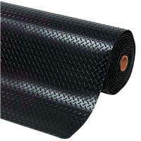 Alfombra Hule Punta Diamante 1.25 m X Metro Lineal
