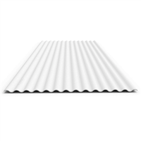 Lamina Esmaltada Ondulada Blanco #26 1.05 X 3.66 m Metalco