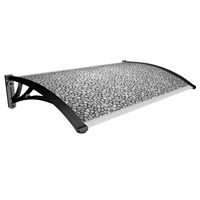 Alero Vitral 120 X 100 cm Soporte Negro