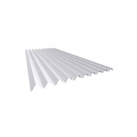 Lamina Esmaltada Ondulada Blanco #26 1.05 X 2.44 m Metalco