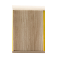 Tablilla Pvc Laminada Maple 20 cm 6 mm X 5.9 m