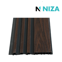 Tablilla WPC Decorativa Acanal Negra Wengue 17.8x290 cm Niza