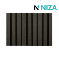 Tablilla WPC Exter Acanalada Decorativa Negra 21x290 cm Niza