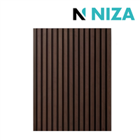 Panel Decorativo Acanalado Acustico 60x240cm Cafe Oscur Niza