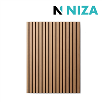 Panel Decorativo Acanalado Acustico 60x240cm Cafe Claro Niza