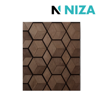 Panel Decorativo Acanalado Acustico 57x241cm Cafe Claro Niza