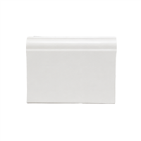 Rodapie Plastico Veneciano Blanco Mate 7 cm x 2.9 m