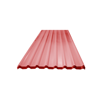 Lamina Esmaltada Rect Rojo #26 0.38mm 1.07 X 2.44 m Metalco