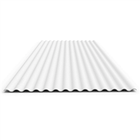 Lamina Esmaltada Ondulada Blanco #26 1.05 X 3.05 m Metalco