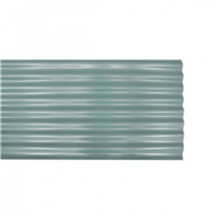 Lamina Esmaltada Ondulada Verde #26 1.05 X 1.83 m Metalco