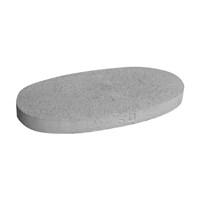: Loseta Peatonal Ovalada Gris 0.30 X 0.60 X 5 cm: Obra Gris y Articulos de Concreto
