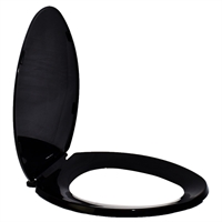 Asiento Inodoro Elongado Negro American Standard
