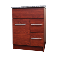 Mueble Lavatorio 1 Puerta Y 2 Gavetas Sapelly Roble Tricio