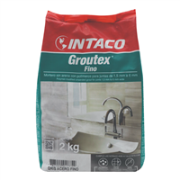 Fragua Groutex Fino Gris Acero Sin Arena 2 Kg Intaco
