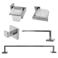 Accesorio Baño Cromado 6 Piezas