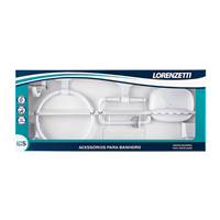 Accesorio Baño Blanco Attic Quadra 5 Piezas Lorenzetti