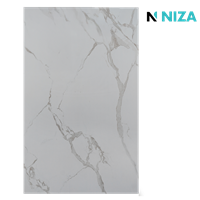 Lamina PVC Marmol Calacata Brillante 3 mm 1.22 x 2.44 m Niza