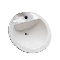 Lavatorio Empotrar Oval Blanco