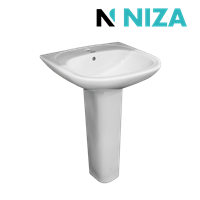 Lavatorio con Pedestal Blanco Niza