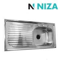 Fregadero Empotrar 1 Tanque Der 100 x 50 cm Acero Inox Niza