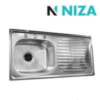 Fregadero Empotrar 1 Tanque Esc 100 x 50 cm Acero Inox Niza