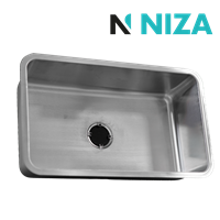 Fregadero 76 x 45.5 cm Tanque Cubierto Acero Inoxidable Niza