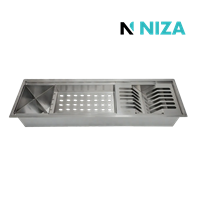 Escurridor Fregadero Lujo Acero Inoxidable 60 x 180 cm Niza