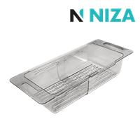 Cesta Drenaje Telescopica Gris Transparente Niza