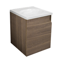 Mueble Elipse Vital y Lavatorio Elipse Blanco 45 cm Corona