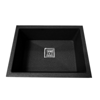 Fregadero Negro 202 Crystal 34 x 20" Quartz