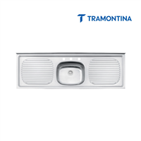 Fregadero Sobreponer 2 Escurridor 150x50cm Stratta Tramonina