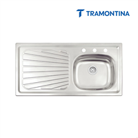 Fregadero Empotrar Tanque Derecho 100 x 50cm Beta Tramontina