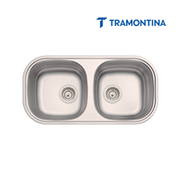 Fregadero Pileta Empotrar 2 Tanque 78x40 cm Tramontina