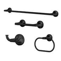 Accesorio Baño 4 Piezas Admiral Negro Mate  Pfister