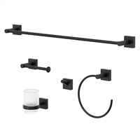 Accesorio Baño 5 Piezas Sena Negro Mate Pfister