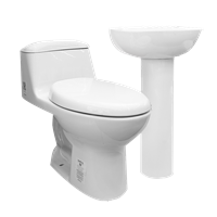 Inodoro Smart con Lavatorio Manantial Blanco