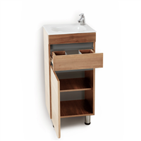 Mueble con Lavatorio Aluvia Miel 40 X 35 Cm Corona