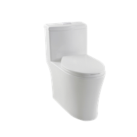 Inodoro 1 Pieza Elongado Blanco Doble Descarga Push Broadway
