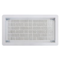Rejilla Ventilacion Blanca con Cedazo 7 3/4" x 15 1/4"