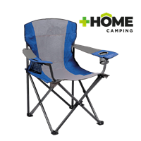 Silla Camping Poliester Azul Gris + Home Camping