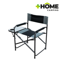 Silla Camping Plegable con Mesa Negra + Home Camping
