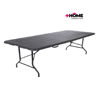 Mesa Plastica Rectangular Plegable Madera + Home Essentials