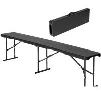 Banca Plastica Plegbale Color Madera 180 cm